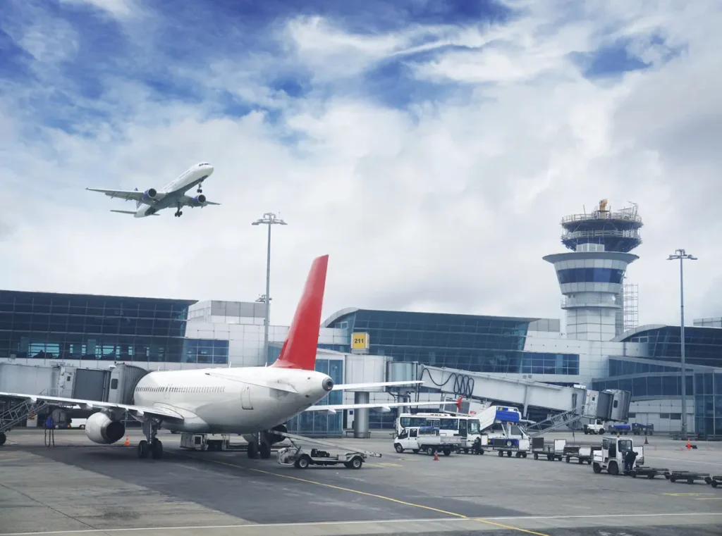 Transportation air cargo airport look