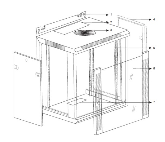 Wall Mount Single Section Cabinet