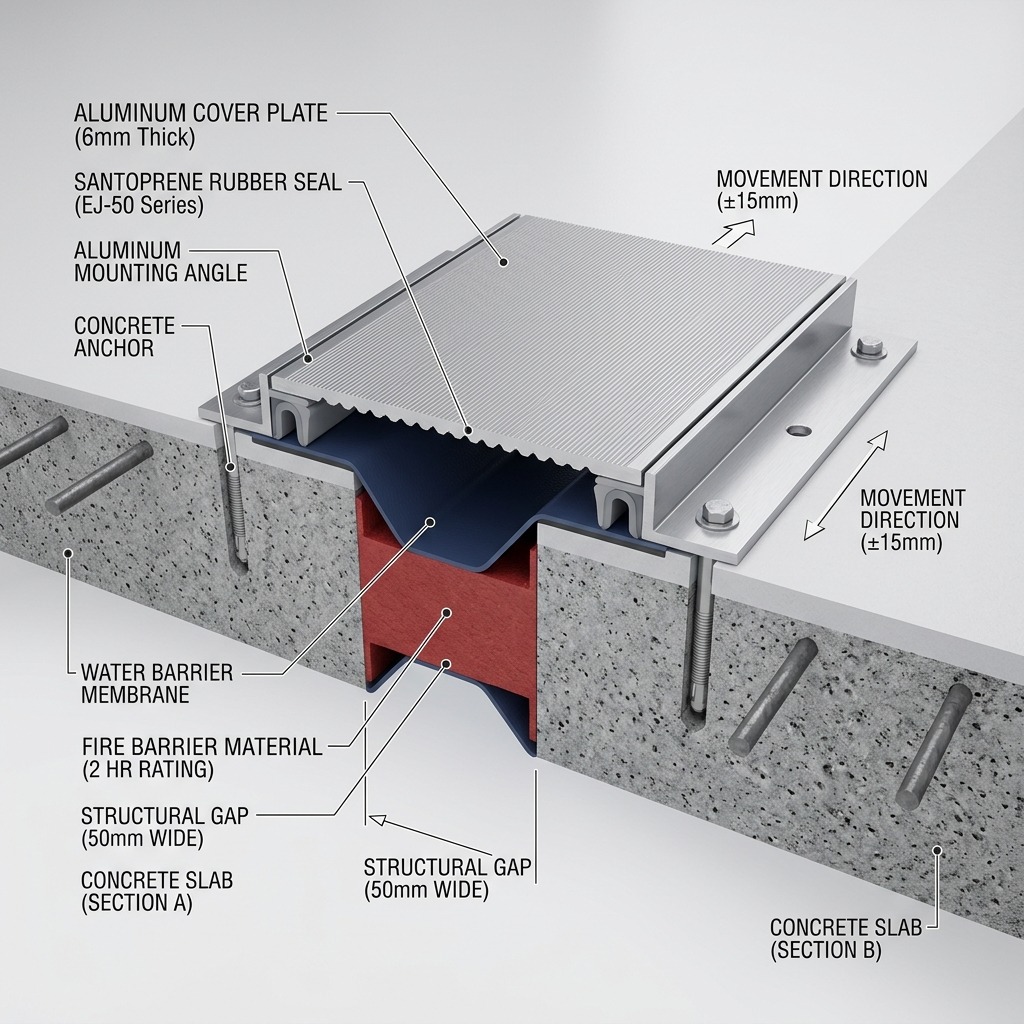 Expansion Joint Cross Section Detail
